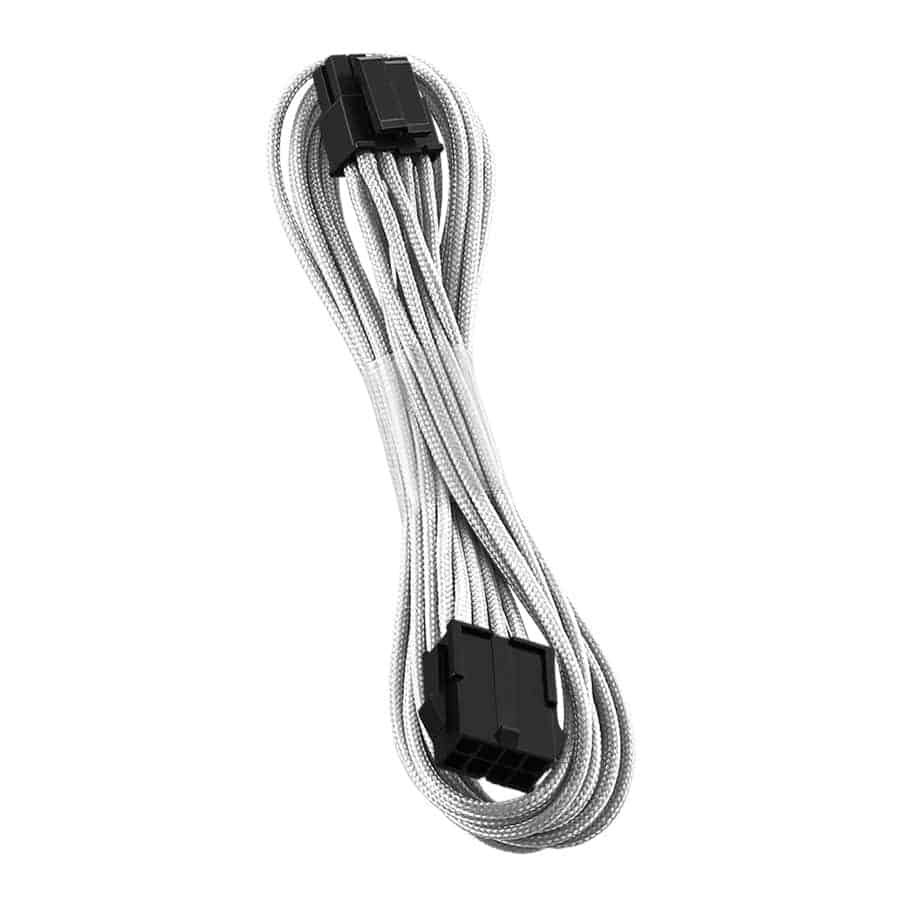 (image for) CableMod ModFlex 45cm White Sleeved EPS 4+4 pin Cable Extension